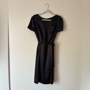 Escada Classic Black Midi Silk Dress